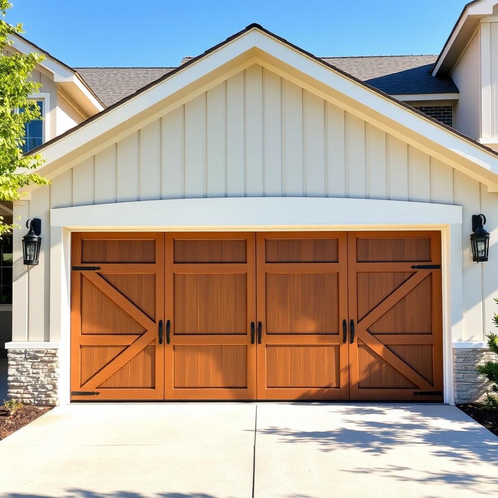 Farmhouse Barn-Style Door - Professional garage door installation in Oak Harbor area